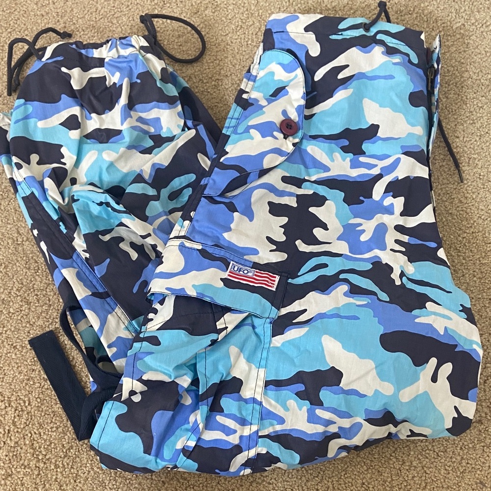 UFO Women's Blue Camouflage Pants